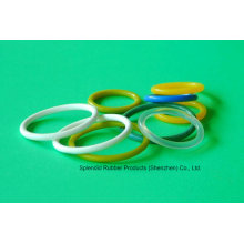 Blanc / Rouge / Vert / Bleu / Clear / Yellow Silicone Rubber O-Ring